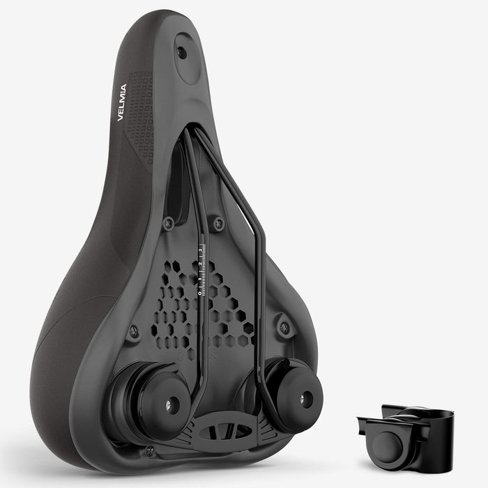 VELMIA Siodełko rowerowe [trekkingowe] Wygodne siodełko rowerowe dla kobiet i mężczyzn, Bike Saddle z ergonomiczną koncepcją 3-strefową i pianką Memory Foam, siodełko rowerowe