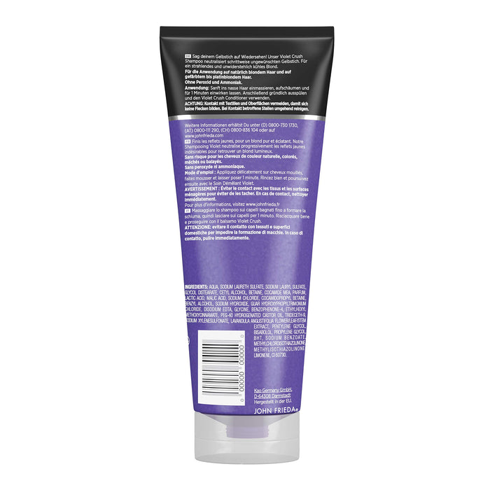 John Frieda Szampon Przeciwdziałający Żółknięciu Włosów - 250 mililitrów