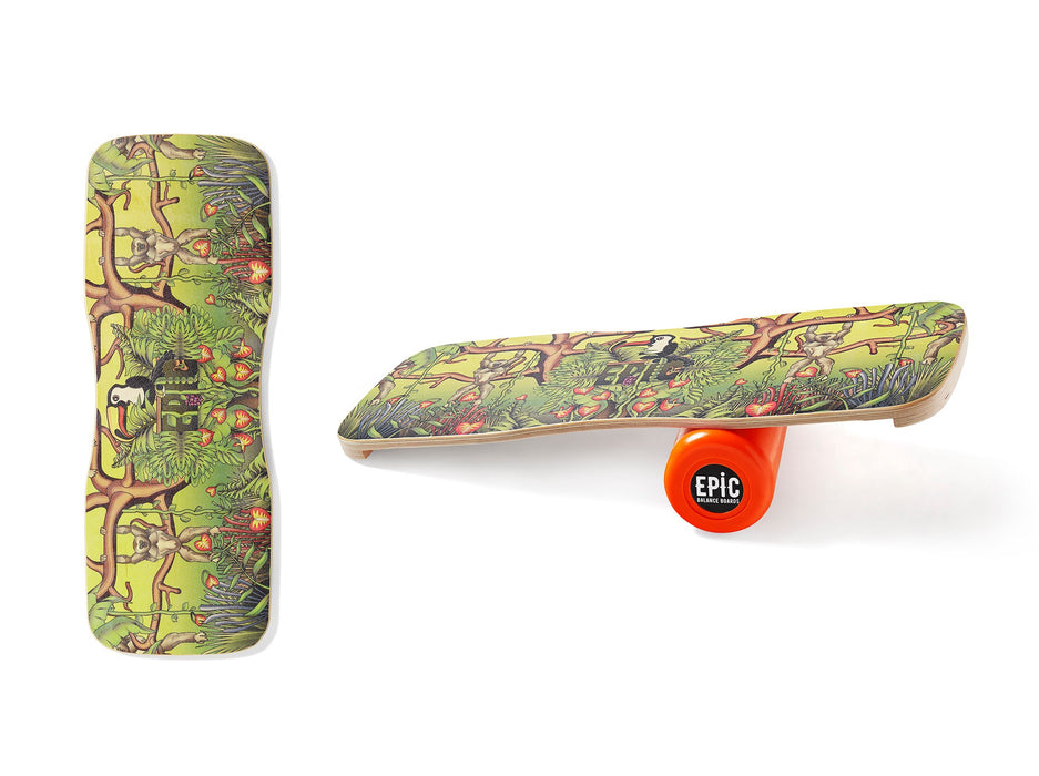 Epic Jungle + Floor MAT Balance Board – Balance Trainer – Epic Balanceboards