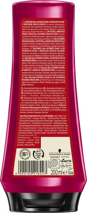 Gliss Ultimate Color Odżywka Do Włosów Farbowanych 200ml