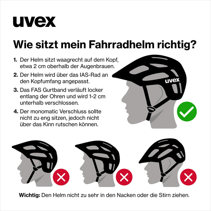 Uvex I-Vo Kask Rowerowy, Czarny, 52-57 cm