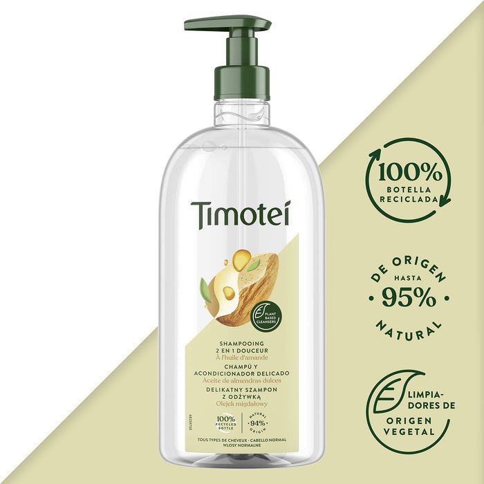 Timotei Delikatny szampon i odżywka 2 w 1, 750 ml