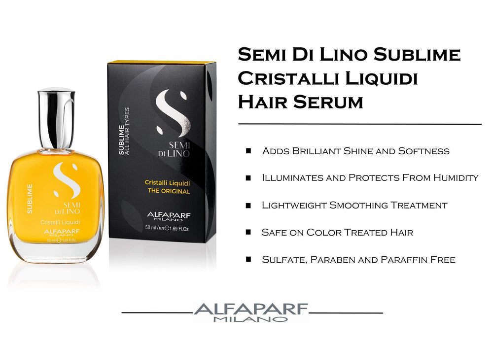 Alfaparf Milano - New products - Spray pour avoir les Cheveux Brillant Semi Di Lino Alfaparf Milano Sublime Cristalli (50 ml)
