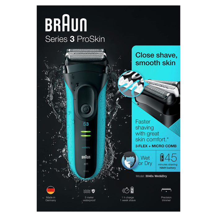 Braun Seria 5s Golarka Męska, Czarny/Niebieski, 1 Sztuka