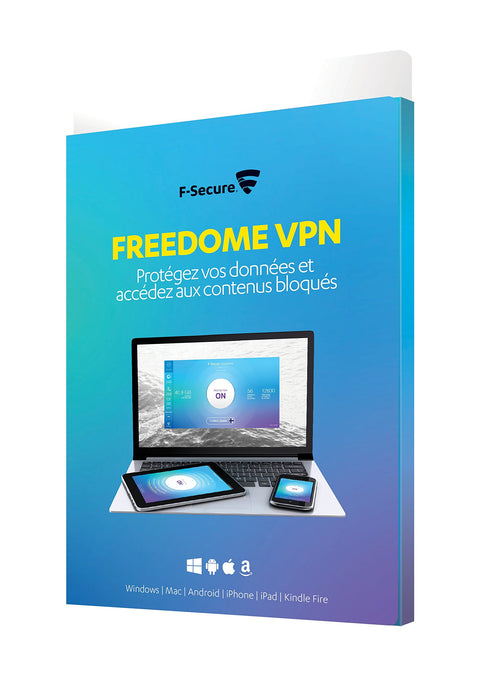 F-SECURE FREEDOME VPN - prywatność VPN dla smartfonów, tabletów, komputerów i MAC - 5 urządzeń / 1 rok (nr FCFPBR1N005XE)