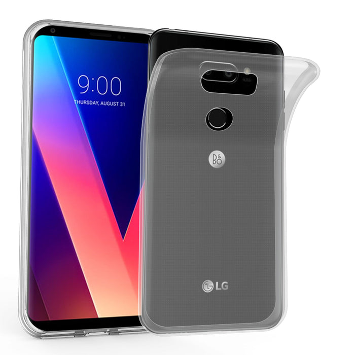 Cadorabo Etui do LG V30 w pełni przezroczyste - etui na telefon komórkowy z elastycznego silikonu TPU - silikonowe etui ochronne Ultra Slim Soft Back Cover Case Bumper