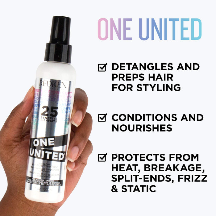 Redken One United Multi-Benefit-Treatment Spray Pielęgnacyjny z Ochroną Przed Wysoką Temperaturą - 150 ml