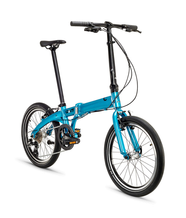 COAST Bikes Unisex – Hightide nr 04 8S składany rower dla dorosłych, sky blue, 20 cali