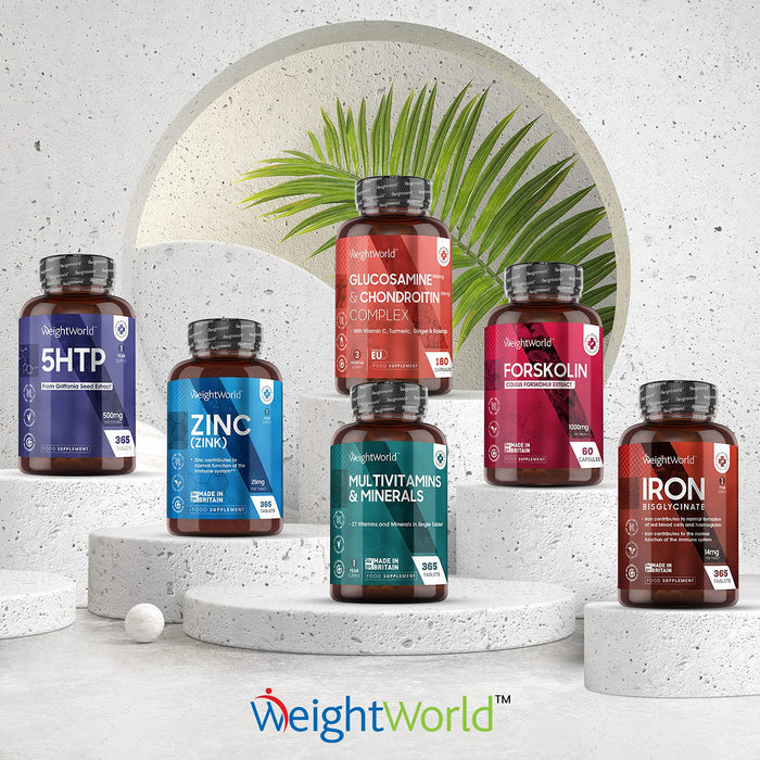 Cynk w tabletkach 25mg - 365 wegańskich tabletek (1 rok dostaw) Naturalny suplement cynku o wysokiej mocy dla układu odpornościowego, metabolizmu i zdrowia włosów, skóry i kości, łatwe do przyjmowania tabletki cynku - Made In Britain