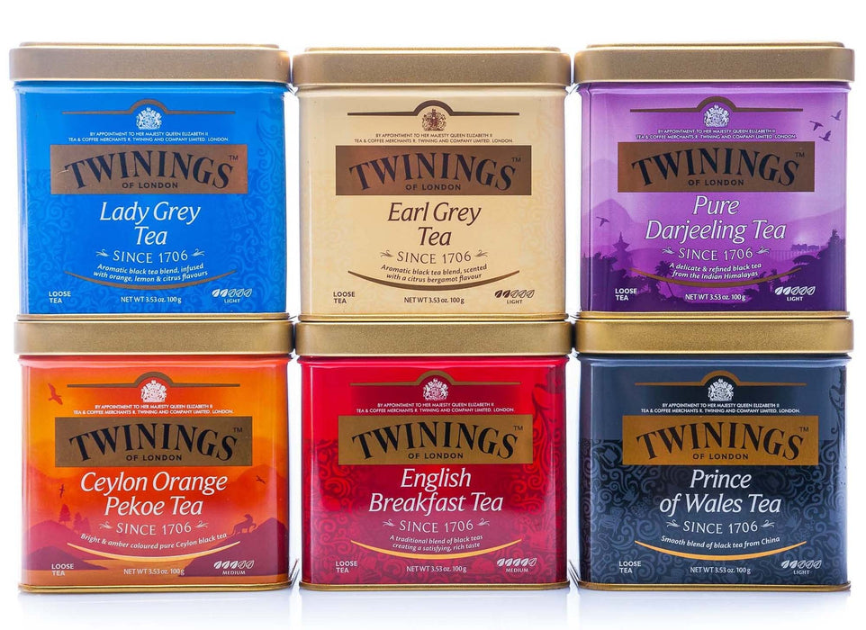 Twinings Czarna herbata, sypana, 6 sztuk w zestawie