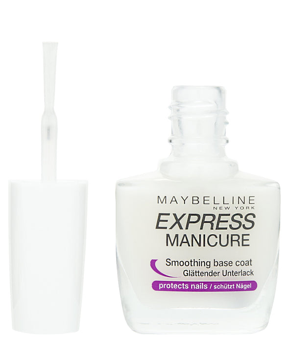 Maybelline New York Make-Up Nailpolish Express Manicure lakier do paznokci Base Coat Repair Fluid/wygładzający lakier podkładowy do ochrony paznokci, 1 x 10 ml