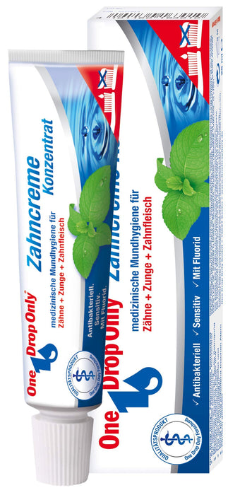 One Drop Only® 1 x 25 ml koncentrat do pasty do zębów – skoncentrowana i medyczna pasta do zębów w małych tubkach do higieny jamy ustnej – podróżna pasta do zębów (1 x 25 ml)