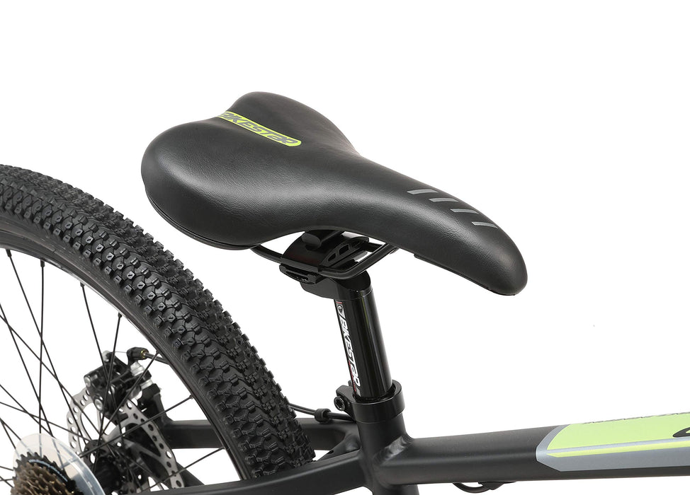 BIKESTAR aluminiowy rower górski młodzieżowy 24" cali od 9-14 lat hardtail | 21 biegów Shimano, ramy 12.5", hamulec tarczowy, amortyzowany widelec | Rowerek dla dzieci dla chłopców