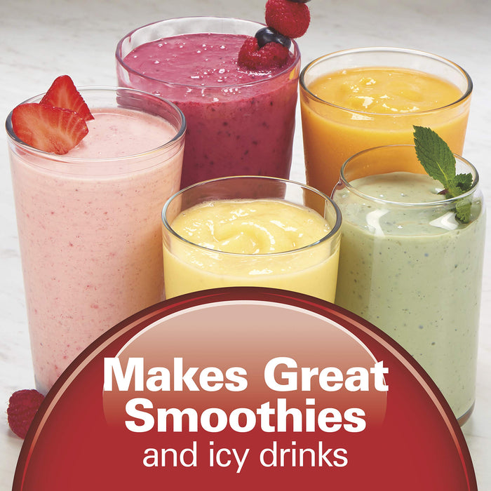 Hamilton Beach - osobisty mikser blender mały mikser stojący i ekspres do smoothie, elektryczny blender z pokrywką podróżną, 0,4l, 175 wat, kubek smoothie bez BPA, czarny (51101B-CE)