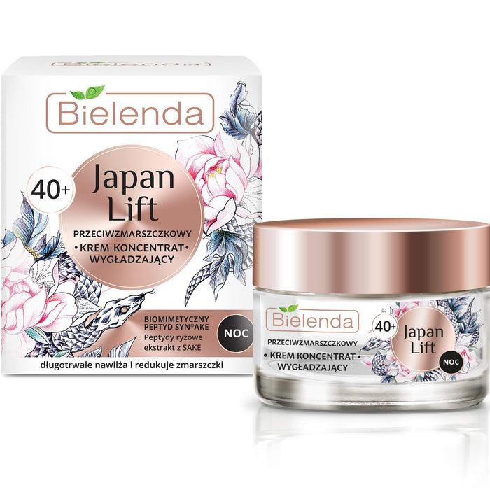 JAPAN LIFT Wygładzający krem - koncentrat przeciwzmarszczkowy 40+ Noc 50 ml