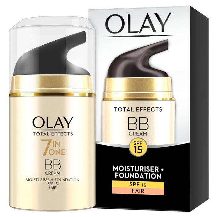 Olay 7 w 1, ogólne efekty BB krem nawilżający i podkład z SPF15, 50 ml, Fair