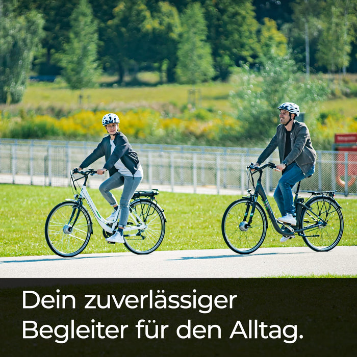 ZÜNDAPP Z502 damski rower elektryczny z hamulcem nożnym, 155 – 185 cm, z 7-biegową przerzutką w piaście, 28 cali, ze światłem rowerowym, pedelec miejski