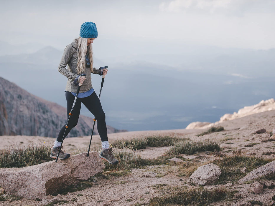 TREKOLOGY Kijki trekkingowe – lekkie, składane, regulowane, aluminiowe kijki do wędrówek, lekkie, para, z akcesoriami Nordic Trek dla kobiet, mężczyzn, seniorów, wędrówek
