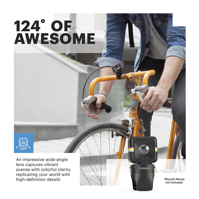 Polaroid Cube+ 1440p Mini Lifestyle Action kamera z Wi-Fi i stabilizatorem obrazu (czerwona)
