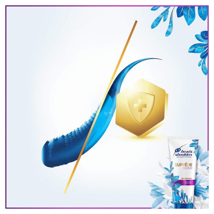 Head & Shoulders Suprême odżywka przeciwłupieżowa z olejem arganowym 220 ml do skóry i włosów ze składnikami sublimacyjnymi