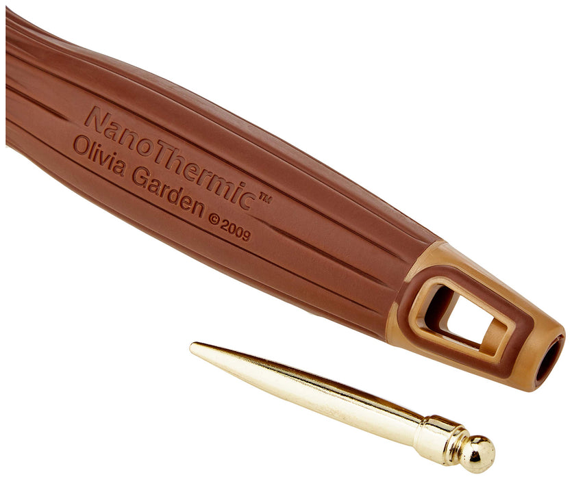 Olivia Garden NanoThermic Flex Combo (włosie nylonowe i dzika) – szczotka do włosów do prostowania i wygładzania
