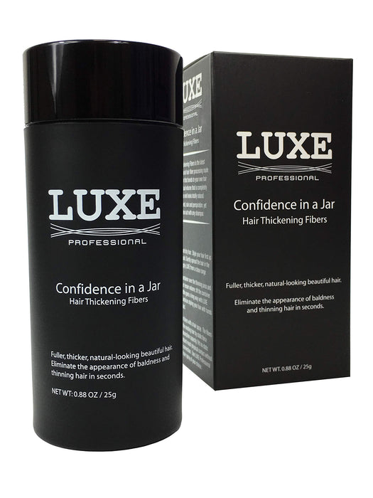 Włókna Zagęszczające Włosy Luxe - Zaufanie W Słoiku - 2 Miesiące + Dostawa! - Hipoalergiczny, Przetestowany Dermatologicznie - Dostępne W Wielu Kolorach (Czarny)