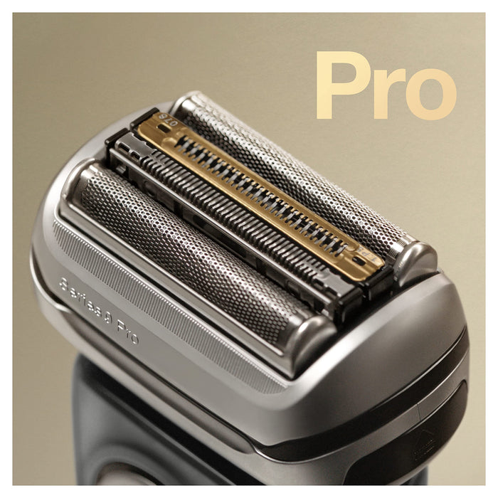 Braun Braun Series 9 Pro Golarka Męska z Głowicą Tnącą 4+1, Czarny/Srebrny, 5 ostrzy