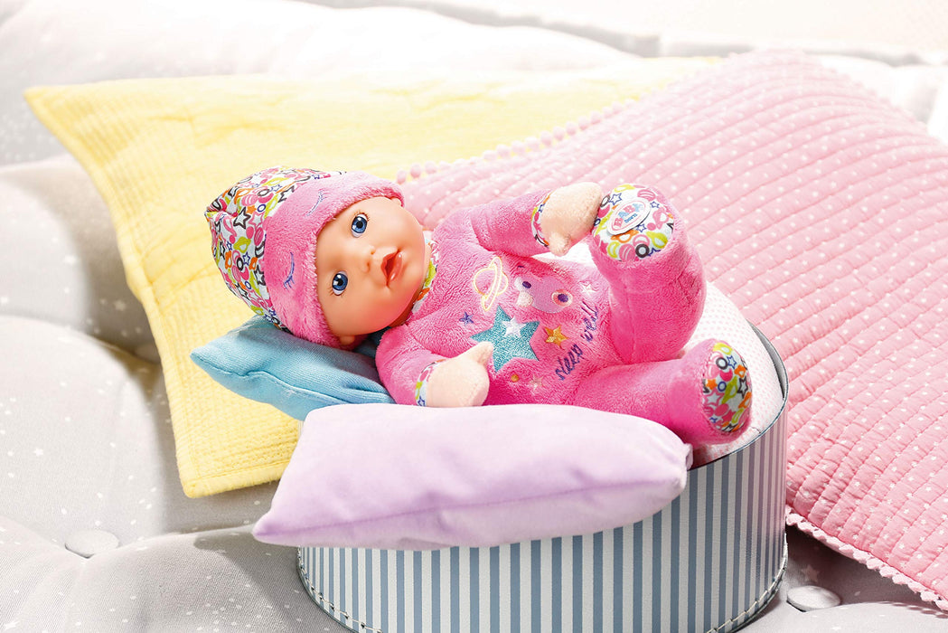 BABY Born 829684 Sleepy lalka 30 cm – mała i miękka – lekka dla małych dłoni, kreatywna gra wspiera empatię i umiejętności społeczne, dla noworodków – w zestawie czapka do spania