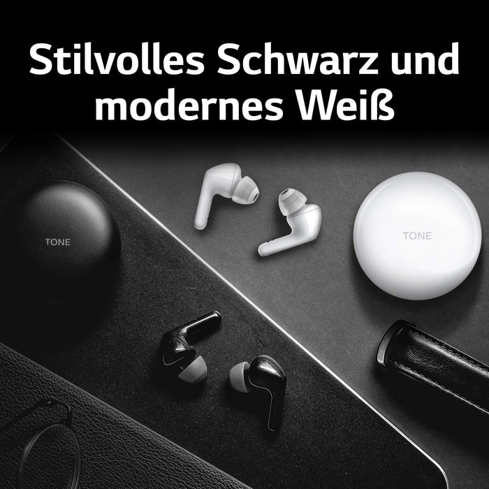 Lg Tone Free Hbs-Fn6 Słuchawki Douszne Bluetooth, Białe Headphones