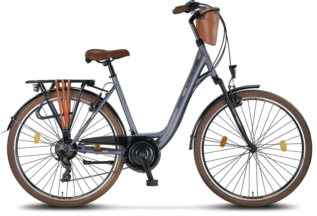 Licorne Bike Violetta Premium City Bike, rower miejski, 24,26 i 28", dla dziewcząt, chłopców, mężczyzn i kobiet, 21 biegów, rower holenderski