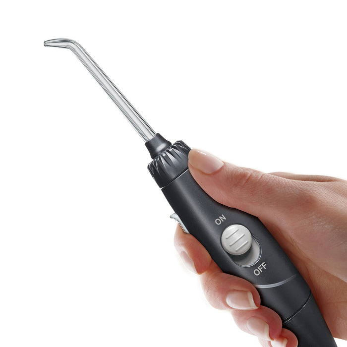 Waterpik Ultra Professional Waterflosser stały irygator do ust z 7 końcówkami, zakres ciśnienia od 0,7 do 7 bar regulowany za pomocą 10 ustawień ciśnienia, zintegrowany timer, czarny (WP-662EU)