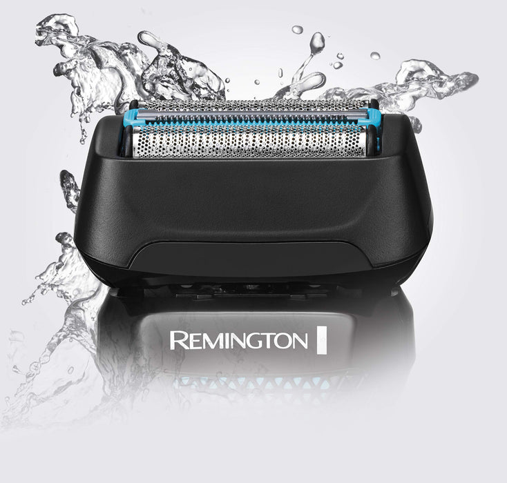 Remington golarka elektryczna, foliowa, ruchome folie, nakładka do 3-dniowego zarostu, bezprzewodowa, 100% wodoodporna, wysuwany trymer, mikrogrzebień, niebieska, Style Series F6 F6000