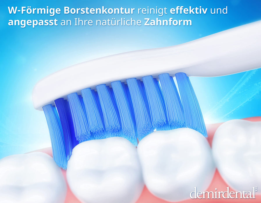 8 sztuk demirdental szczotki do szczoteczek Philips Sonicare Pro Results, średnia główka szczoteczki, HX6018