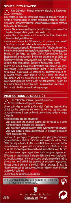 SCHWARZKOPF BRILLANCE Intensywny krem kolorowy 887 mahoniowy poziom 3, z dodatkową obróbką diamentową, 3 sztuki w opakowaniu (3 x 143 ml)