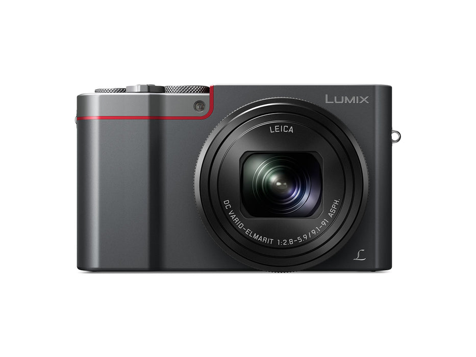 Panasonic Lumix DMC-TZ101EGS Travelzoom aparat fotograficzny (20,1 MP, 10x zoom LEICA, 4K, wyszukiwarka, 3-calowy ekran dotykowy LCD, srebrny)