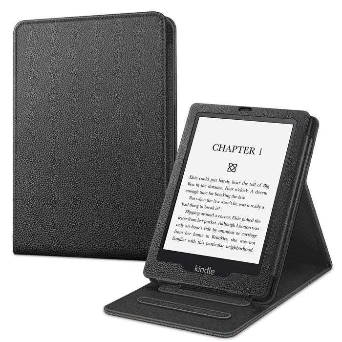 Fintie Etui na Kindle Paperwhite (11. generacja 2021) - Wielokątny Futerał Ochronny z Funkcją Automatycznego Uśpienia/Wybudzenia i Stojaka na 6,8-Calowy Czytnik Kindle Paperwhite, Czarny