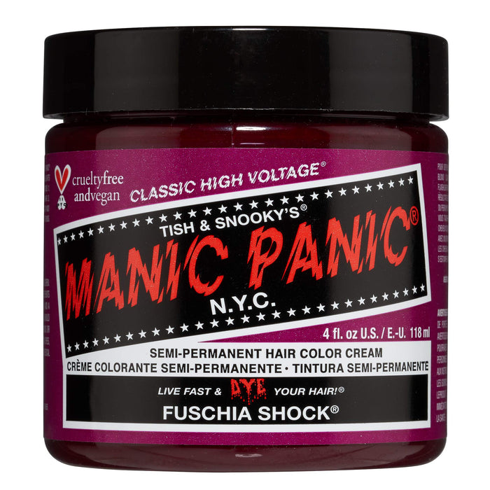 Manic Panic - Fuschia Shock Classic Creme Vegan Cruelty Free Pink Semi Permanent Hair Dye 118 ml