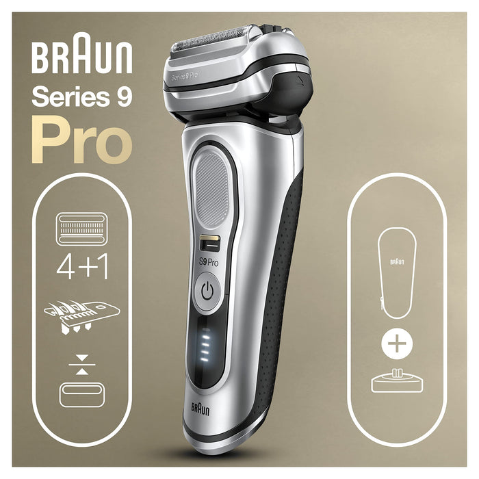 Braun Series 9 Pro Premium Golarka Elektryczna, Srebrny/Czarny