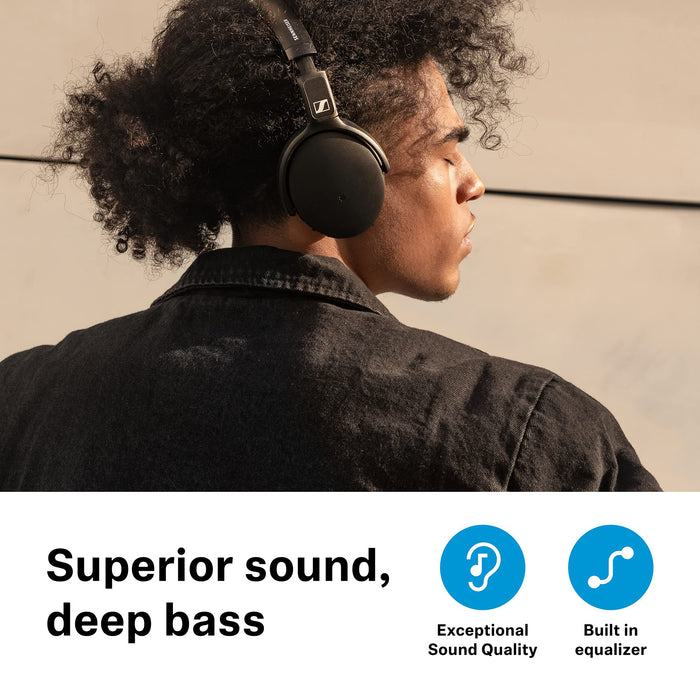Sennheiser 508384 Bezprzewodowe Słuchawki Nauszne, Czarny