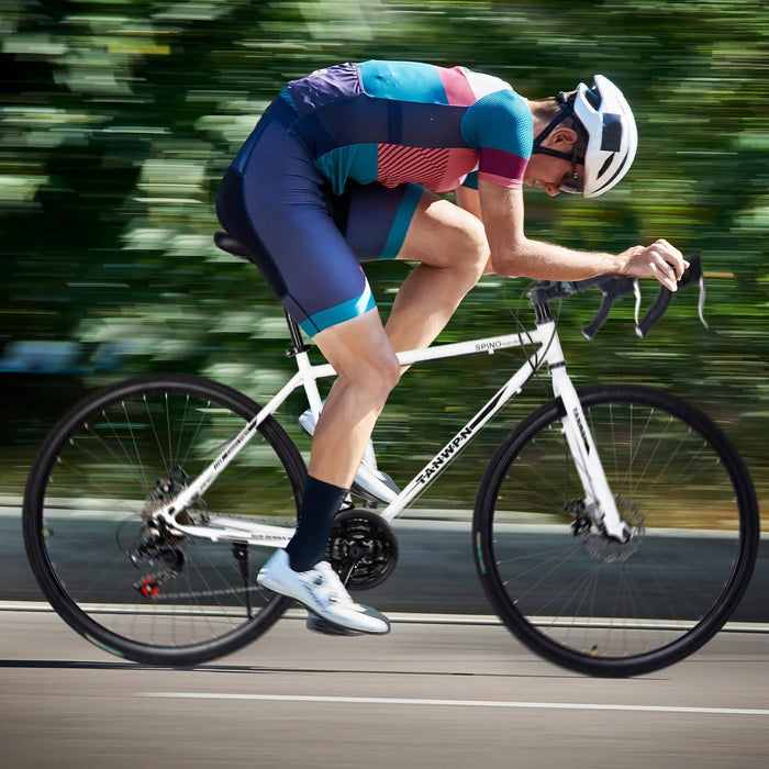 ZSMLB Rowery szosowe dla dorosłych, rowery górskie, rower szosowy dla mężczyzn i kobiet, aluminium z pełnym zawieszeniem, 21 biegów, hamulce tarczowe, 700c, miejski, rower szosowy, rower terenowy, wyścigi na świeżym powietrzu, Cy