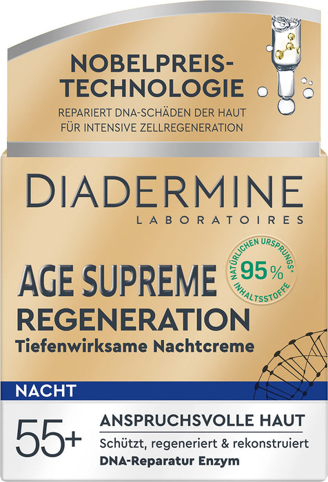 Diadermine Age Supreme regeneracja na noc, krem na noc, głęboki efekt, zestaw 1x 50 ml