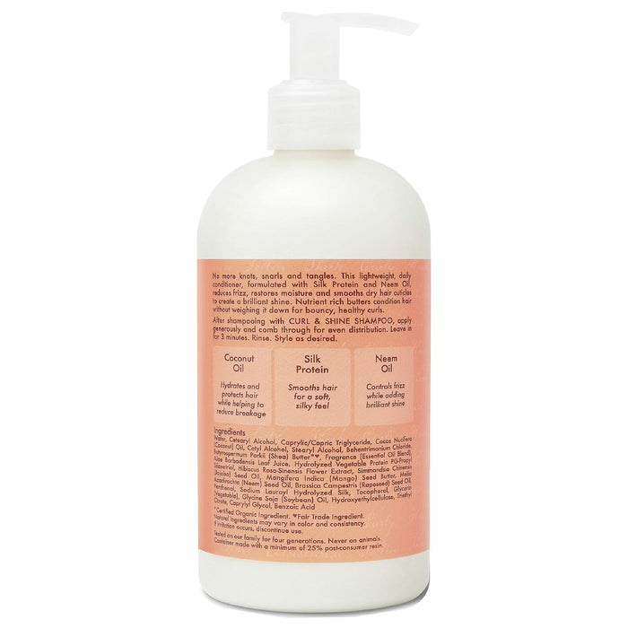 Shea Moisture Coconut und Hibiscus Curl und Shine Conditioner, 1 opakowanie (1 x 384 ml)