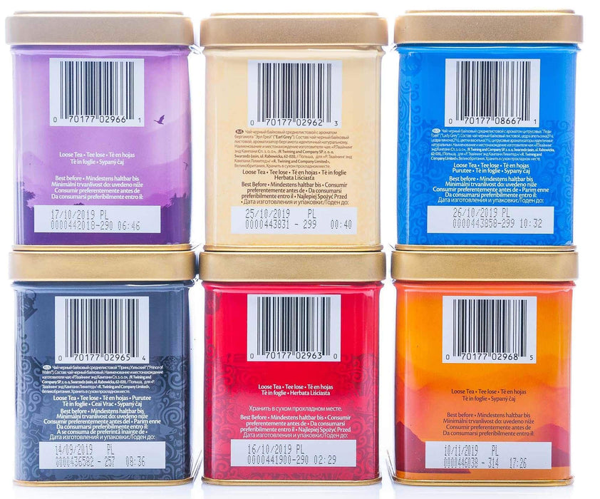 Twinings Czarna herbata, sypana, 6 sztuk w zestawie