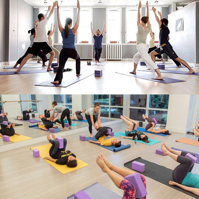 JIM'S STORE Bloki do jogi, korka, klocek do jogi, klocek do jogi, z naturalnego korka, zestaw 2 szt. z pasem do jogi 1,8 m, joga, pilates, dla początkujących i zaawansowanych