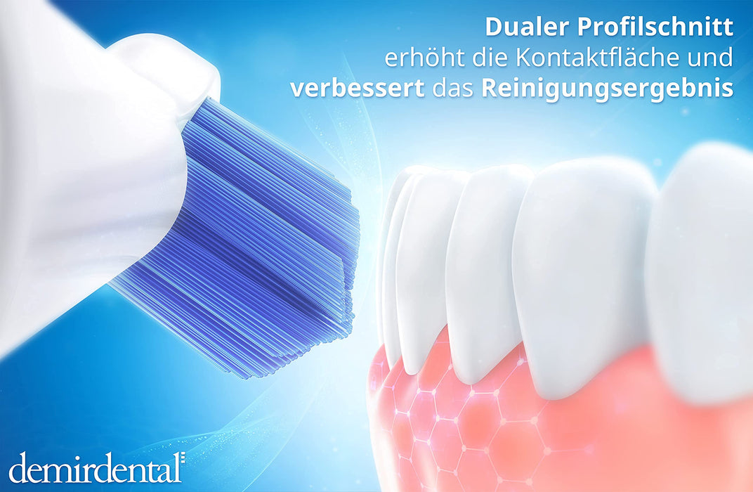 8 sztuk demirdental szczotki do szczoteczek Philips Sonicare Pro Results, średnia główka szczoteczki, HX6018