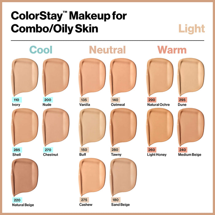 Revlon ColorStay Makeup for Combi/Oily Skin Medium Beige 240, 1 opakowanie (1 x 30 g)