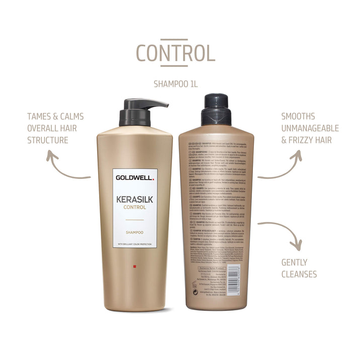 Goldwell Kerasilk Control Shampoo szampon do włosów, 1 opakowanie (1 x 1 l)