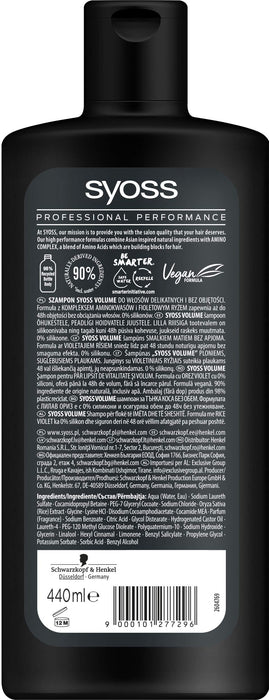 Syoss Volume szampon do włosów cienkich i bez objętości 440ml