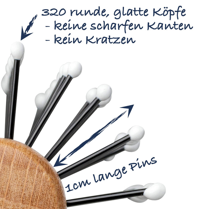 Okrągła szczotka do brody i włosów – szczotka do brody do pełnej brody, Made in Germany