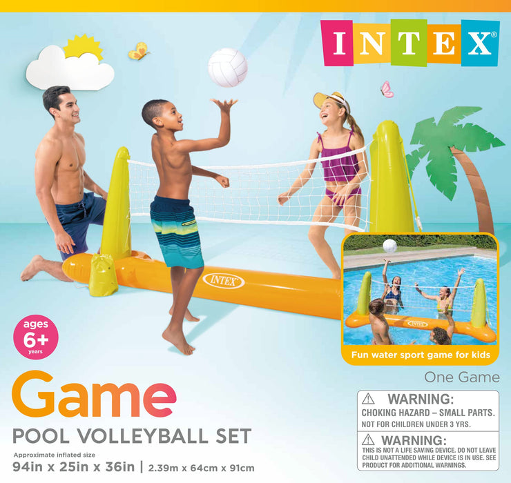 Intex Pool 56508EP Gra w Siatkówkę do Basenu, Wielokolorowy